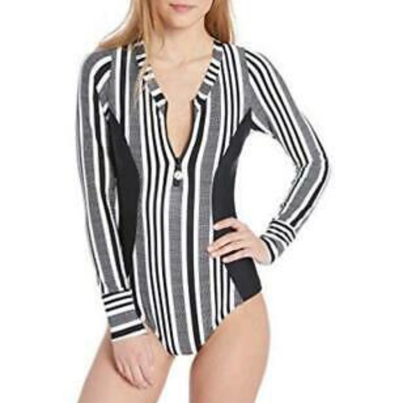 Next Swim Nwt 2 Next Malibu Zip Long Sleeve One Piece Poshmark